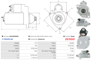 Démarreur S6229(DENSO)