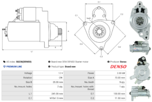 Démarreur S6236(DENSO)