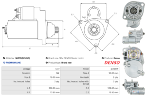 Démarreur S6278(DENSO)