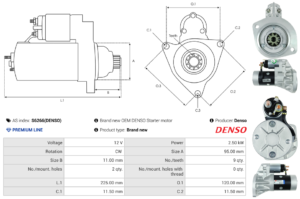 Démarreur S6266(DENSO)