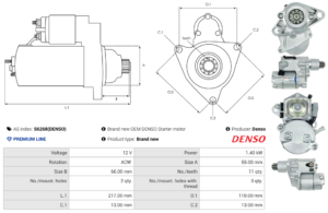 Démarreur S6268(DENSO)
