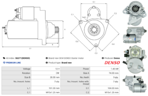 Démarreur S6271(DENSO)