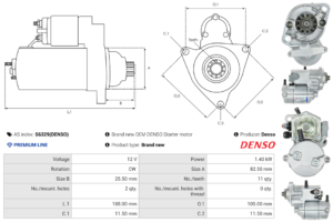 Démarreur S6329(DENSO)