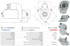 Démarreur S6331(DENSO)