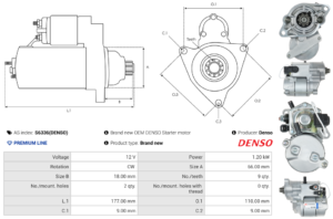 Démarreur S6336(DENSO)
