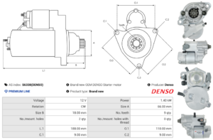 Démarreur S6338(DENSO)