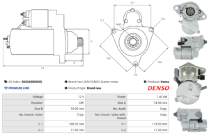 Démarreur S6524(DENSO)