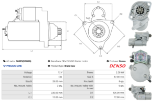 Démarreur S6529(DENSO)