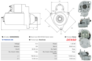 Démarreur S6530(DENSO)