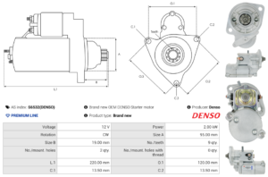 Démarreur S6532(DENSO)