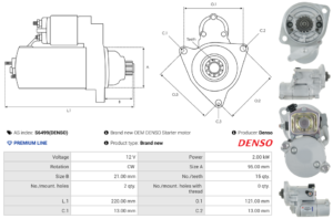 Démarreur S6499(DENSO)