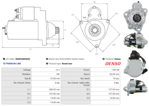Démarreur S6502(DENSO)