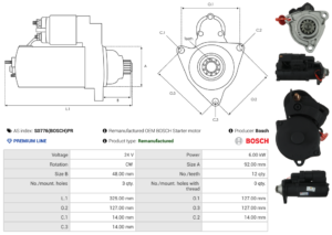 Démarreur S0776(BOSCH)PR