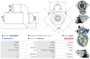 Démarreur S6416(DENSO)