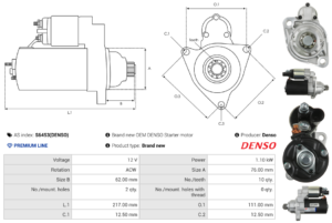 Démarreur S6453(DENSO)