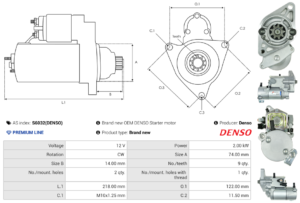 Démarreur S6032(DENSO)