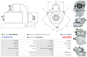 Démarreur S6046(DENSO)