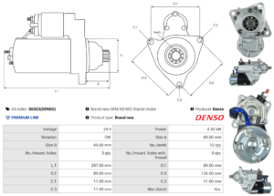 Démarreur S6023(DENSO)