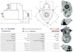 Démarreur S6071(DENSO)