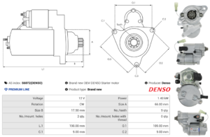 Démarreur S6072(DENSO)