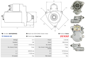 Démarreur S6076(DENSO)
