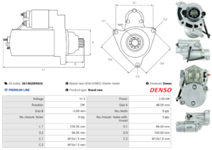 Démarreur S6140(DENSO)