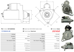 Démarreur S6154(DENSO)