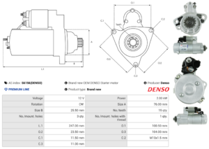 Démarreur S6156(DENSO)