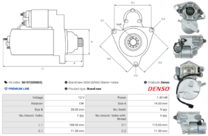 Démarreur S6157(DENSO)
