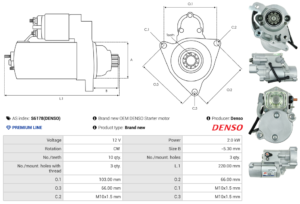 Démarreur S6178(DENSO)
