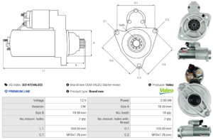 Démarreur S3147(VALEO)