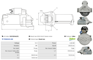 Démarreur S3218(VALEO)
