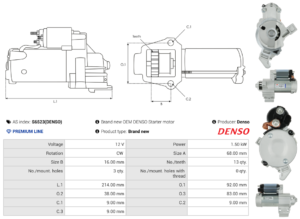 Démarreur S6523(DENSO)