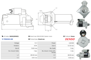 Démarreur S6526(DENSO)