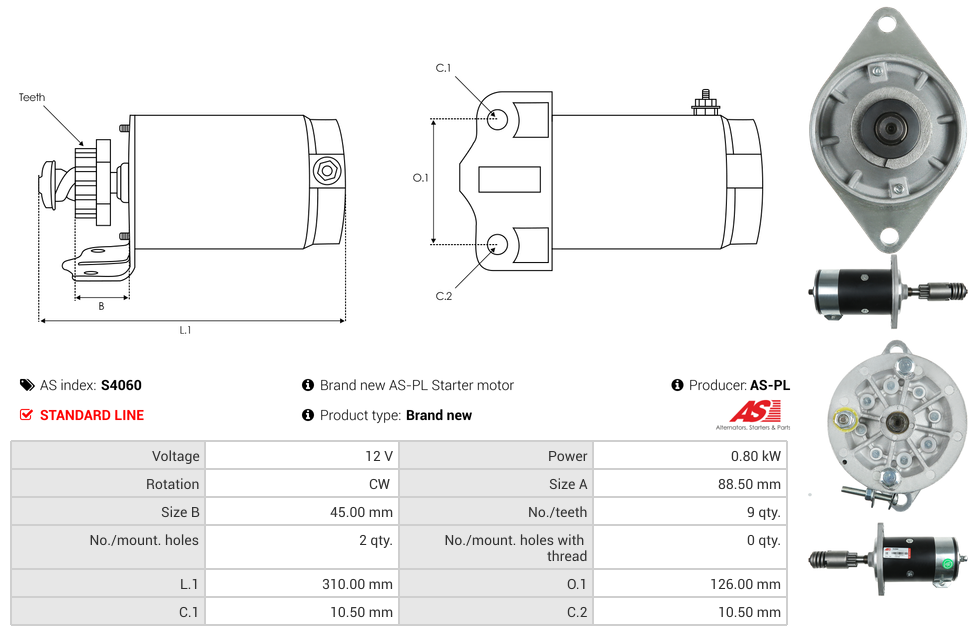 Démarreur S4060 au meilleur prix » AtelierD | Électricité ...