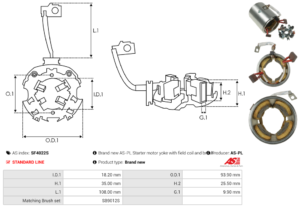 Carcasse de démarreur SF4022S