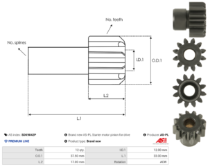 Piece de lanceur SDK9042P