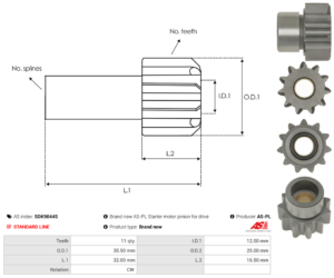 Piece de lanceur SDK9044S