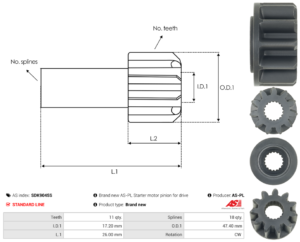 Piece de lanceur SDK9045S