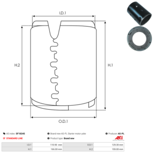 Carcasse de démarreur SF1024S