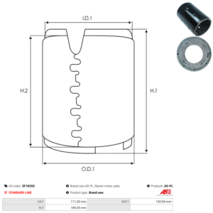 Carcasse de démarreur SF1025S