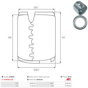 Carcasse de démarreur SF3029S