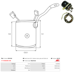 Carcasse de démarreur SF1012S