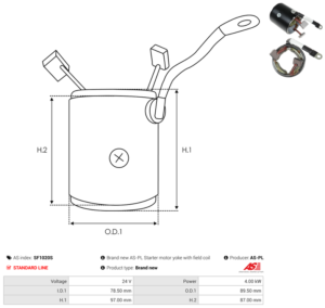 Carcasse de démarreur SF1020S