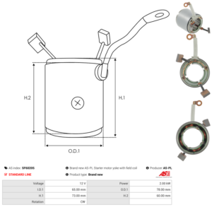 Carcasse de démarreur SF6020S