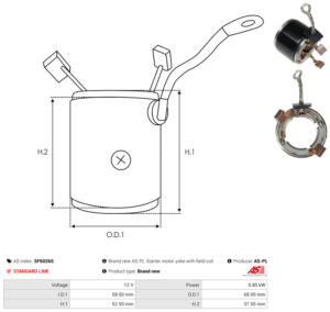 Carcasse de démarreur SF6026S