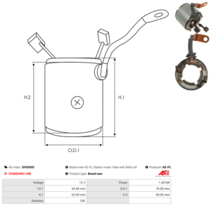 Carcasse de démarreur SF6030S