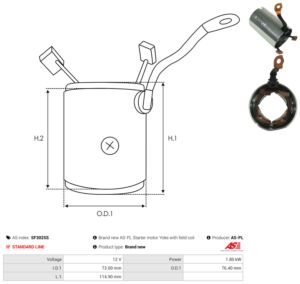 Carcasse de démarreur SF3025S