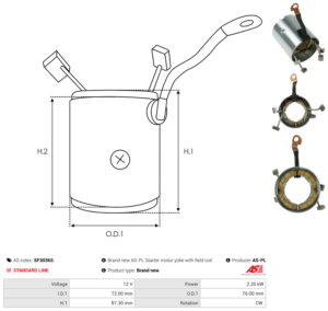 Carcasse de démarreur SF3036S