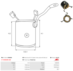 Carcasse de démarreur SF4020S